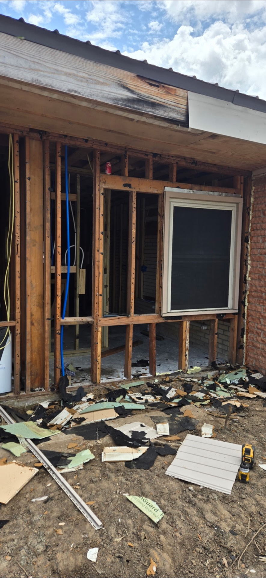Exterior Wall Reconstruction by Jason Hunt Solutions in Morgan City, LA