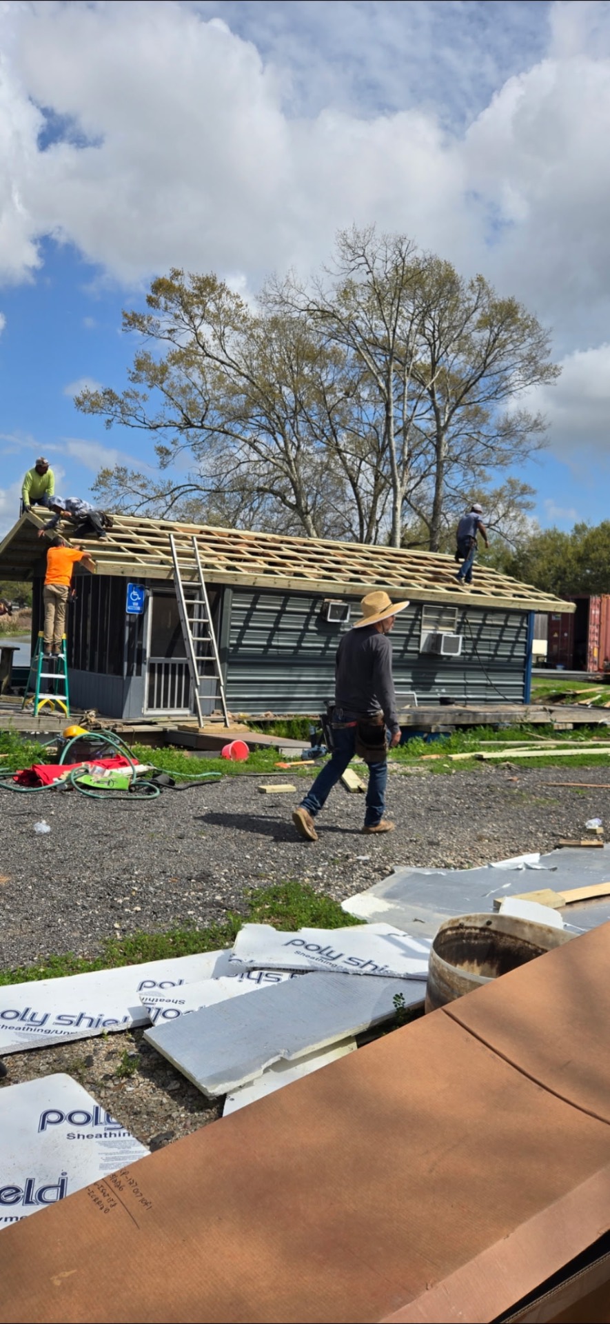 New Roof Framing Project by Jason Hunt Solutions in Morgan City, LA