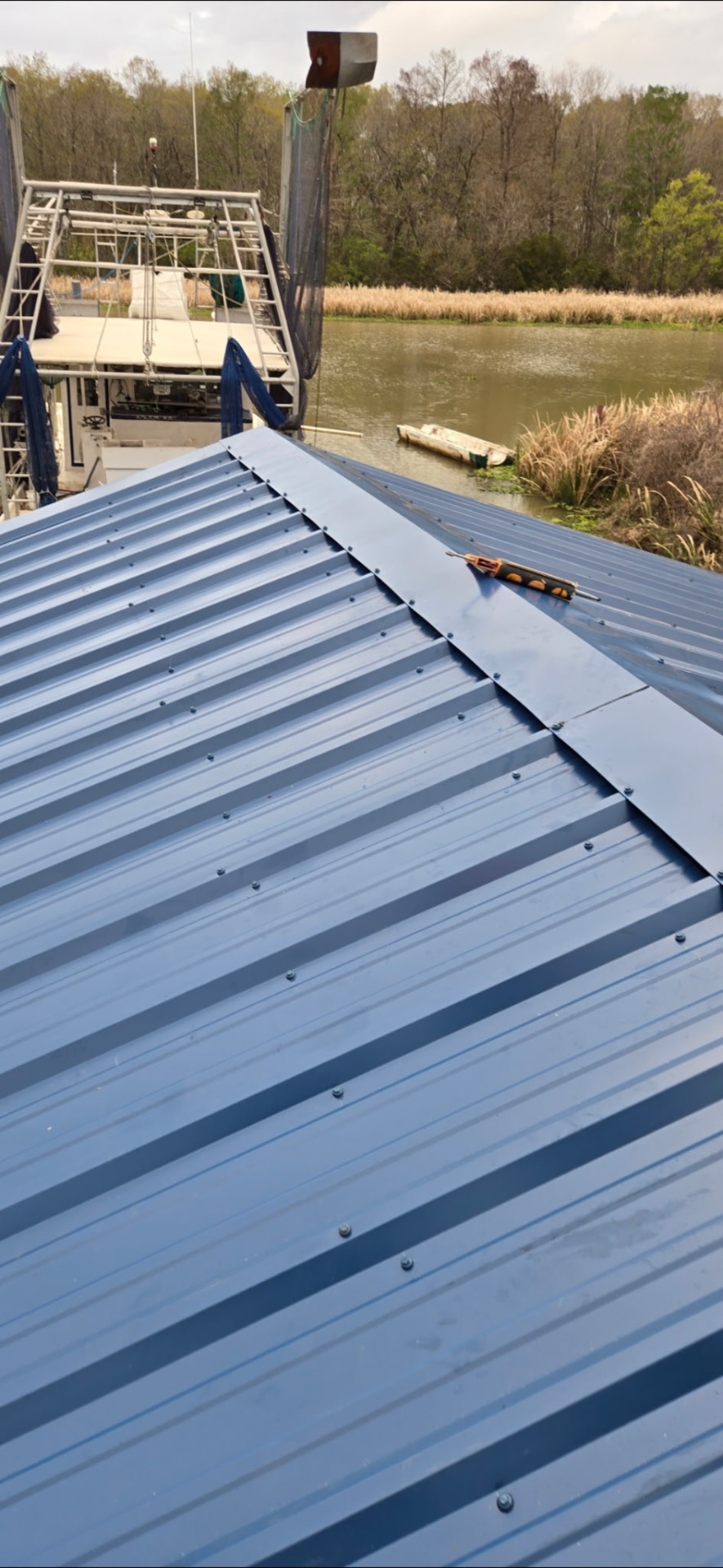 Marine Metal Roof Project by Jason Hunt Solutions in Morgan City, LA